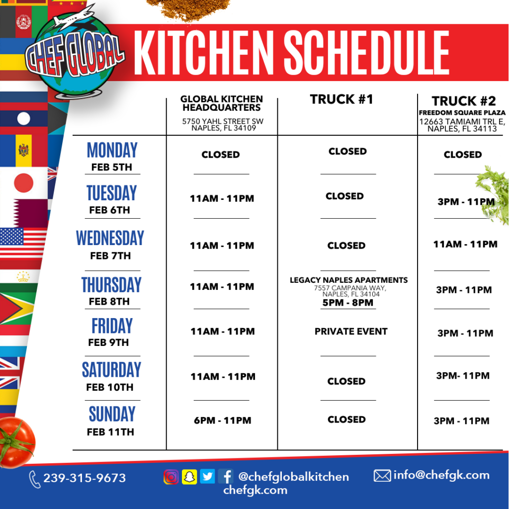 Global Kitchen Weekly Schedule 1 1024x1024 